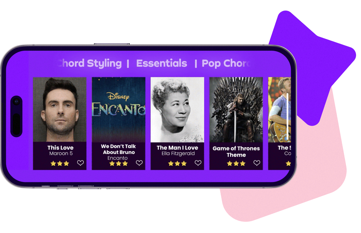 Simply Piano app on phone